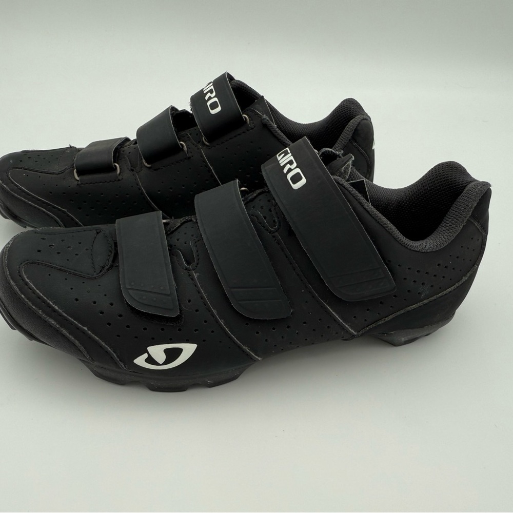 Giro Black Cycling Shoes with Velcro Straps